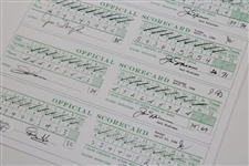 Jack Nicklaus Signed Replica 1986 Masters 4-Day Completed Scorecard JSA #TT02997