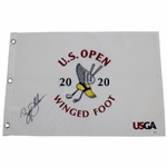 Bryson Dechambeau Signed 2020 US Open White Embroidered Flag JSA #QQ21767