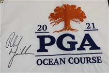 Phil Mickelson Signed 2021 PGA Championship Embroidered Flag - Rare JSA ALOA