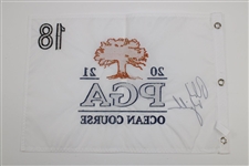 Phil Mickelson Signed 2021 PGA Championship Embroidered Flag - Rare JSA ALOA