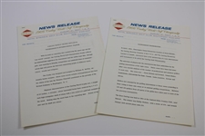 1966 Carling Black Label World Championship Press Kit Items, Pairing Sheets, & other