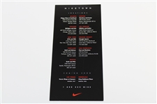 Tiger Woods Niketown Promo 1996 Locations Rookie Year Card