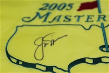 Jack Nicklaus Signed 2005 Masters Embroidered Flag JSA ALOA