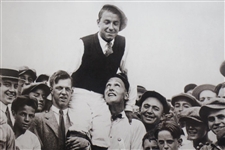 Gene Sarazen Signed Personal Check with 1922 PGA Champ Photo Display - Framed JSA ALOA