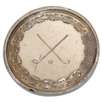 1903 E.U.H.G.C. Sterling Silver Crossed Clubs Medal Won by John Frazer