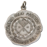 Vintage Lawrence Park Country Club Sterling Silver Medal with Decorative Disc