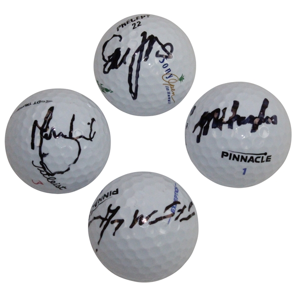 Gary Woodland, McKenzie Hughes, Martin Laird, & Other Signed Golf Ball JSA ALOA