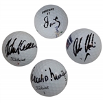 Retief Goosen, Mark OMeara, Adam Hadwin, & Ollie Schneiderjans Signed Golf Balls JSA ALOA