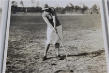 Three Sequential Sepia Tone Virginia Van Wie 5x7 Photos by John Hemmer of Pinehurst