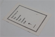 1898-1927 'Early Days of the Mountain View Country Club' Booklet