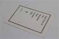 1898-1927 'Early Days of the Mountain View Country Club' Booklet