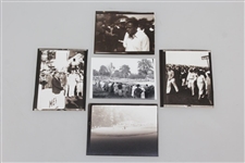Five (5) Transparencies & Five (5) Contact Prints of Bobby Jones at 1930 US Amateur - Grand Slam