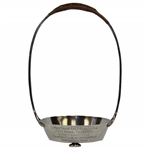 1910 Lumber Trade Golf Association Fifth Annual Tournament Silver Plate Carrying Tray Trophy with Rattan Covered Handle