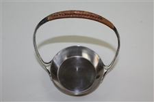 1910 Lumber Trade Golf Association Fifth Annual Tournament Silver Plate Carrying Tray Trophy with Rattan Covered Handle