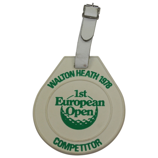 Barry Jaeckels 1978 Walton Health 1st European Open Competitor Bag Tag