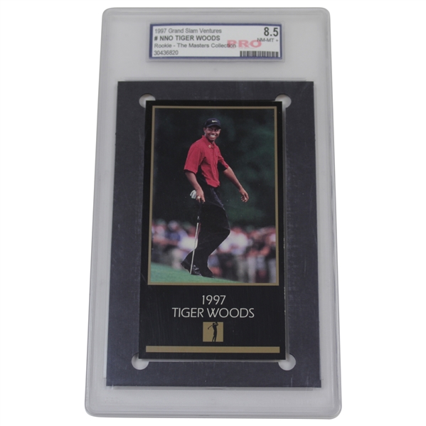 Tiger Woods 1997 GSV Champions Of Golf Masters Rookie Card NM-MT 8.5