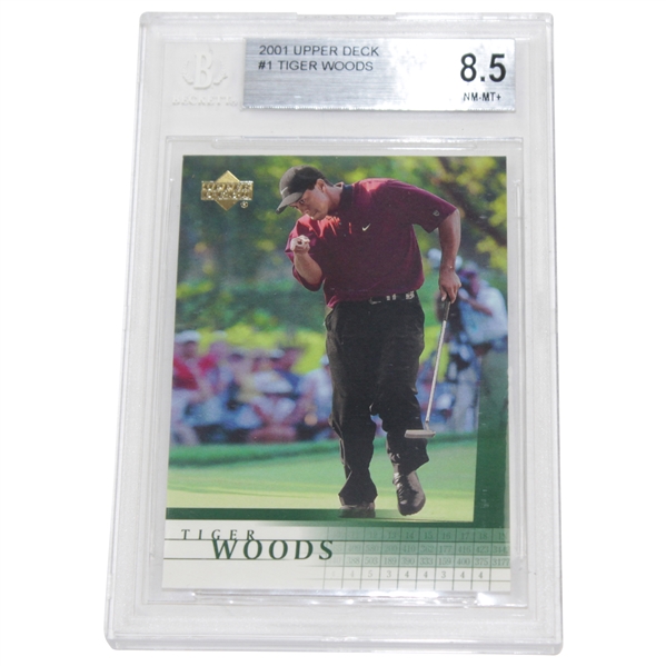 Tiger Woods 2001 Upper Deck Card BGS NM-MT 8.5