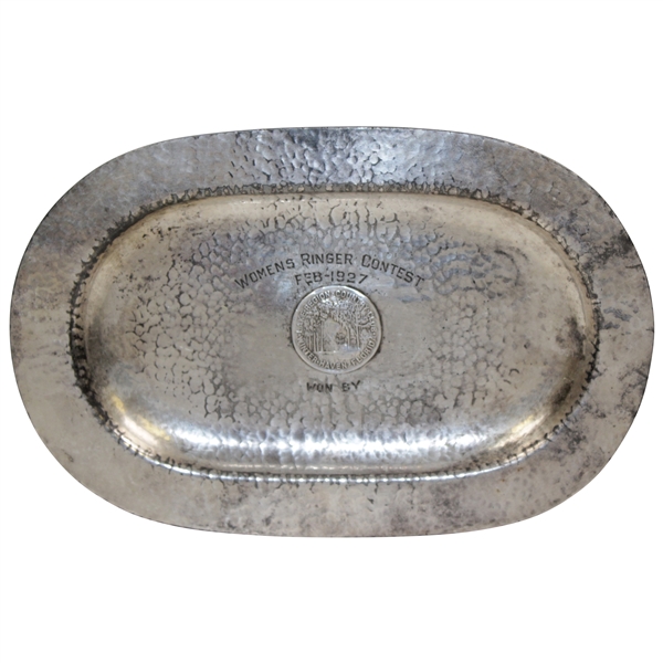 1927 Lake Region CC Winter Haven Florida Womens Ringer Contest Winner Tray