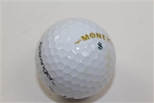 Adam Hadwin Signed Slazenger Money Logo Golf Ball JSA ALOA