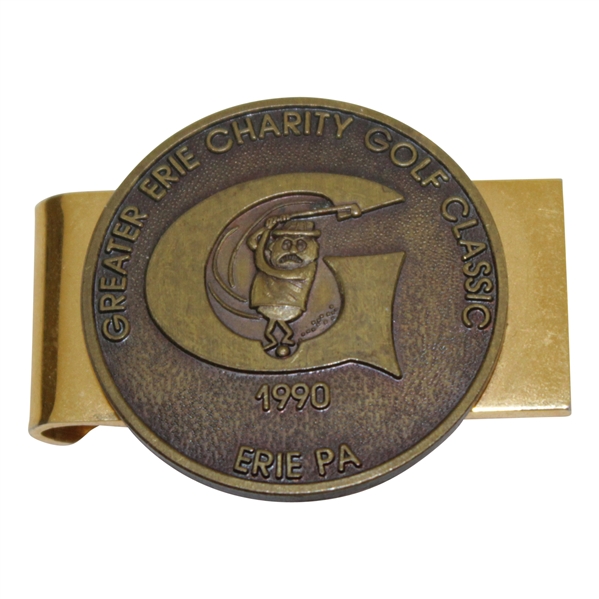 Ed Fioris 1990 Greater Erie Charity Golf Classic Contestant Badge/Clip