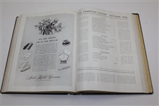 1935 The American Golfer Full Year Series Bound Book Edited by Grantland Rice