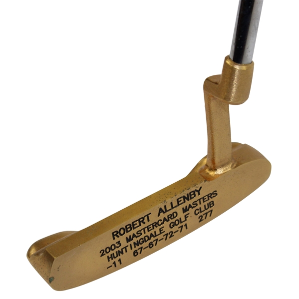 Robert Allenby 2003 Mastercard Masters Winner Bobby Grace Gold Plated Putter