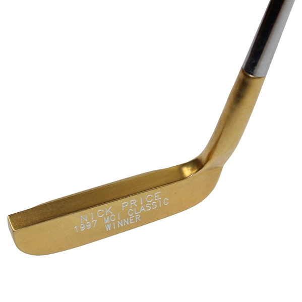 Nick Price 1997 Mci Classic Winner Bobby Grace Gold Plated Putter