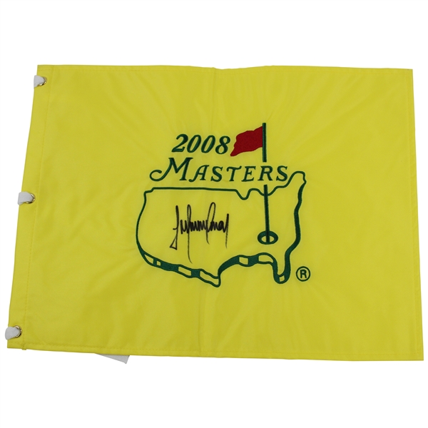 Trevor Immelman Signed 2008 Masters Embroidered Flag JSA ALOA