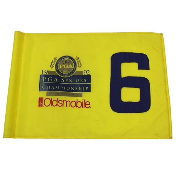 1992 Tournament Used PGA Senior Championship at PGA National Golf Club #6 Hole Flag