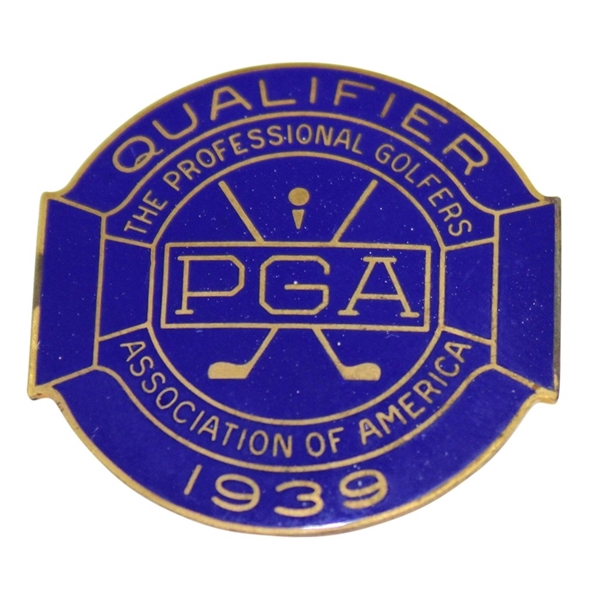 1939 PGA Championship at Pomonok CC Contestant Badge - Henry HG Picard Winner