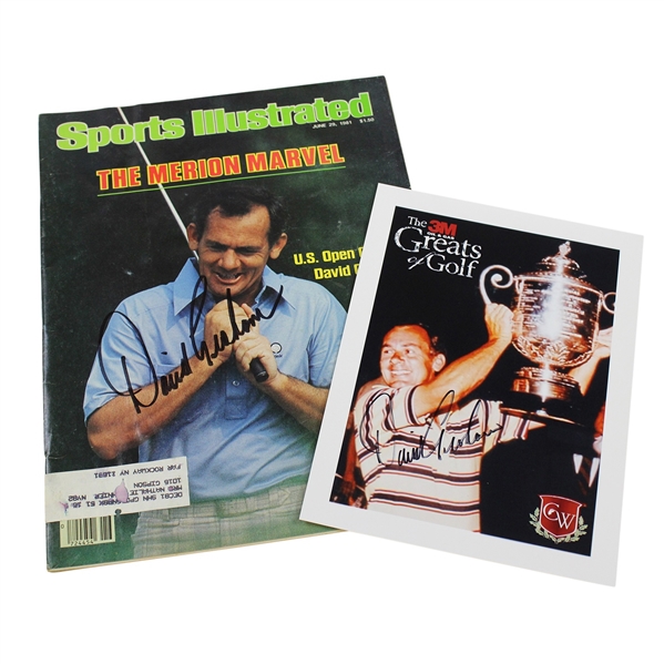 HoF Multi-Major Winner David Graham Signed Sports Illustrated & 3M Greats of Golf JSA ALOA