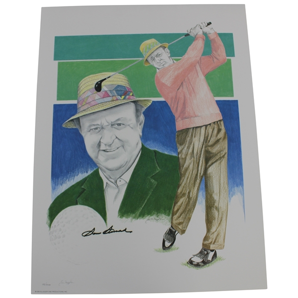 Sam Snead Signed 1990 Ltd Ed Zappola Print #143/2000