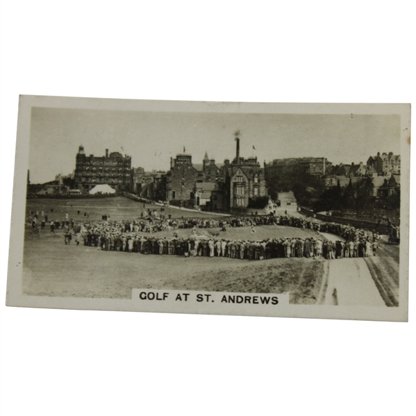 Bobby Jones Putting 17th Hole During Amateur W.D. & H.O. Wills Golf at St. Andrews Card