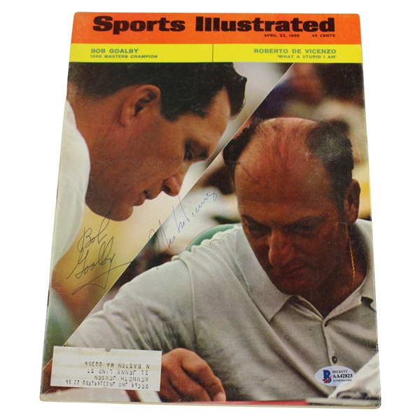 Bob Goalby & Roberto de Vicenzo Dual Signed 4/22/1968 Sports Illustrated BECKETT #AA42823