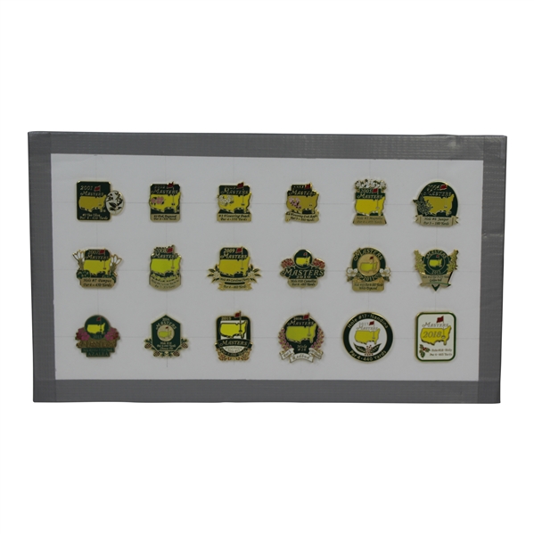 2001-2018 Masters Commemorative Pin Set 