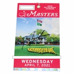 Hideki Matsuyama Signed 2021 Masters Tournament Wednesday Ticket JSA ALOA