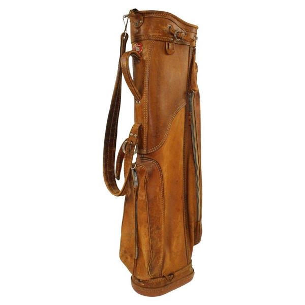 vintage wilson leather golf bag