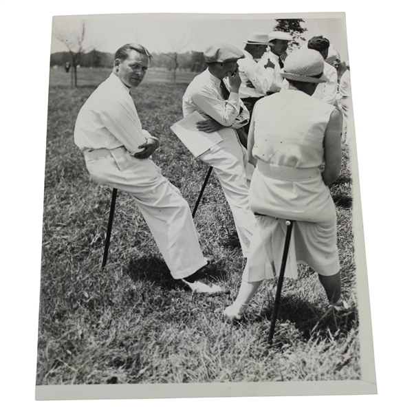 Bobby Jones a Spectator at 1933 US Open at North Shore Wire Photo