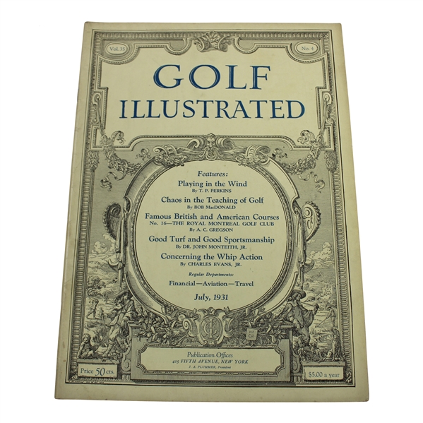 1931 Golf Illustrated Vol 35 No. 4 Magazine - July