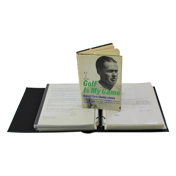 Bobby Jones Personal Letters W/Publisher Golf Is My Game Plus Jones Signed Page JSA ALOA