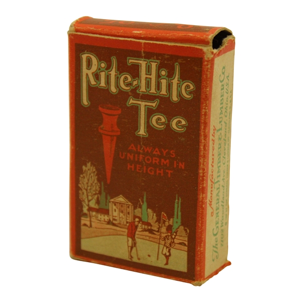 Vintage The Rite-Hite Tee Manuf. By The General Timber & Lumber Co. Red Box with 16 Tees