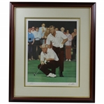 Arnold Palmer & Jack Nicklaus Dual Signed Ltd Ed King & Golden Bear II Rundell Print - Framed