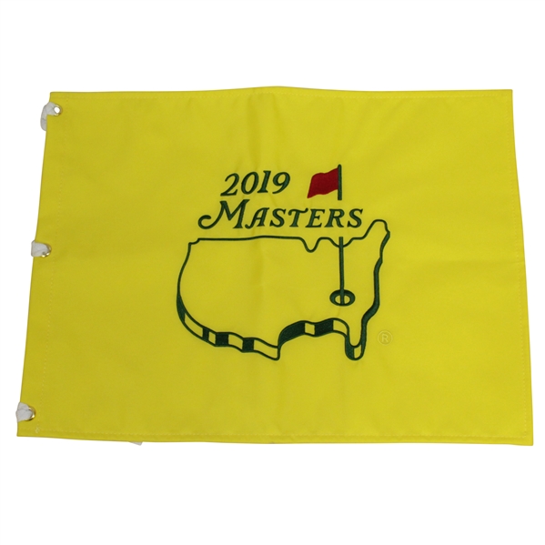 2019 Masters Tournament Embroidered Flag - Tiger Woods 5th Win 