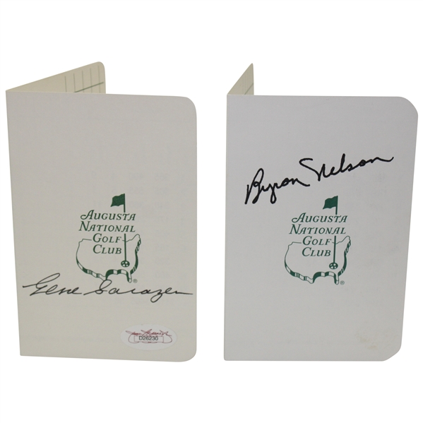 Gene Sarazen & Byron Nelson Signed Augusta National Golf Club Scorecards JSA ALOA