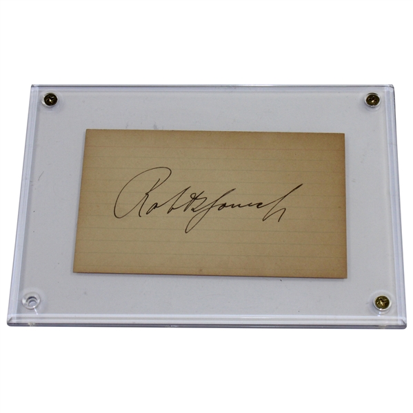 Bobby Jones Vintage Signed 3x5 Card with Full Name JSA ALOA