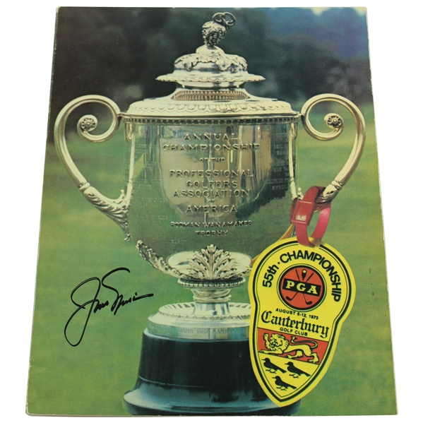 Jack Nicklaus Signed 1973 PGA Championship at Canterbury GC Official Program JSA ALOA