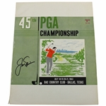 Jack Nicklaus Signed 1963 PGA Championship at DAC Country Club Official Program JSA ALOA