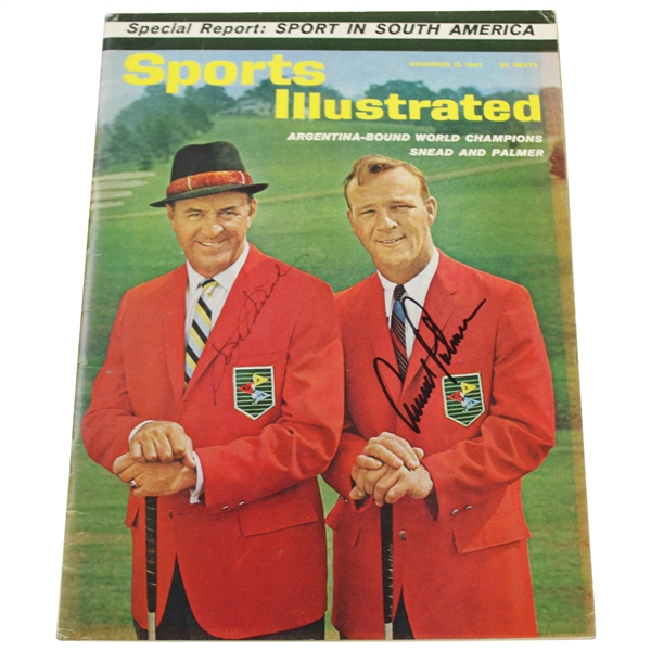 Arnold Palmer & Sam Snead Signed 1962 Sports Illustrated - November 12th JSA ALOA