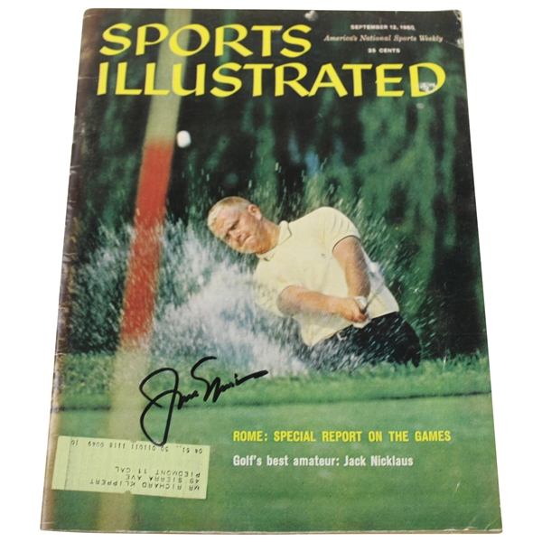 Jack Nicklaus Signed 1960 Sports Illustrated Golfs Best Amateur Magazine - September 12th JSA ALOA