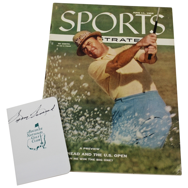 Sam Snead Signed Augusta National Scorecard with 1956 Sports Illustrated Magazine JSA ALOA